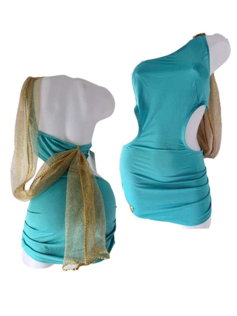 Playboy Goddess Playmate Cosplay Dress Sexy Greek Costume Sz S/M